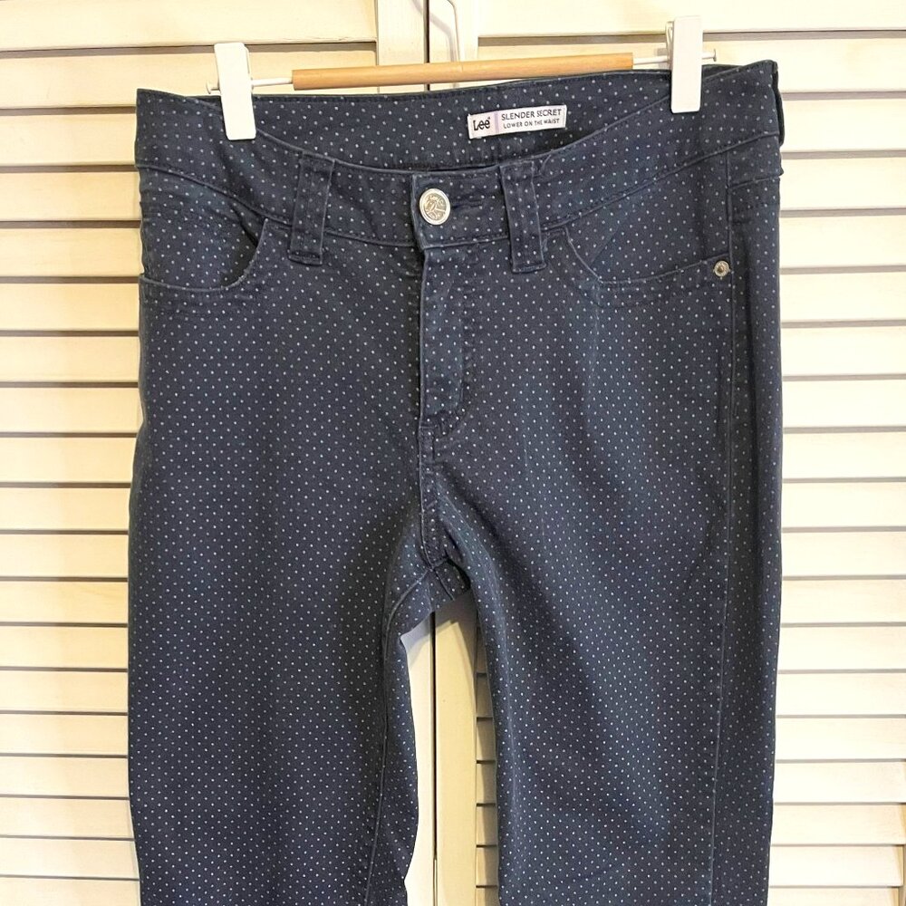Lee Slender Secret Low Rise Polka Dot Jeans 30x40
